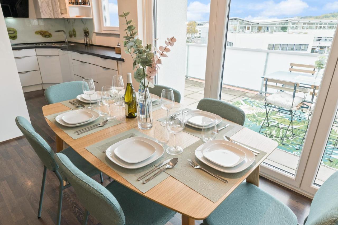 Design-Apartment - Kueche - Dachterrasse - Zentral Ляйнфельден-Ехтердінген Екстер'єр фото
